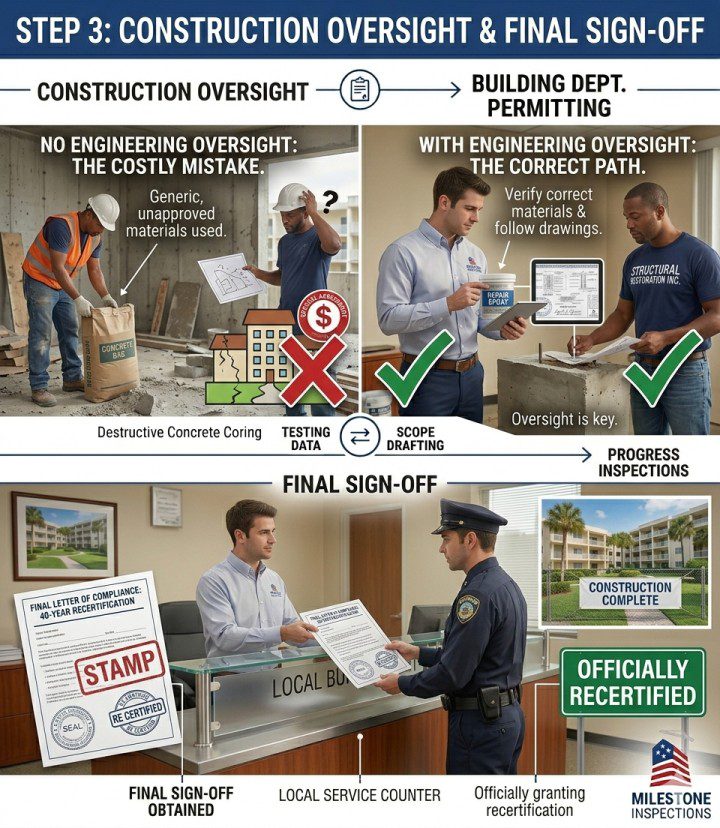 40 year recertification repair