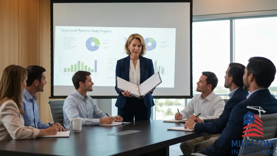 structural reserve study report presentation to florida condo board