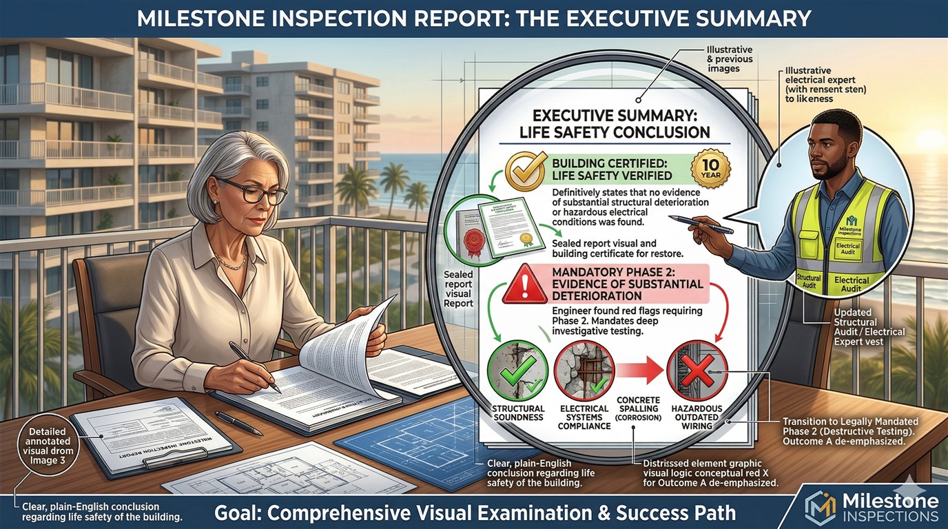milestone inspection report