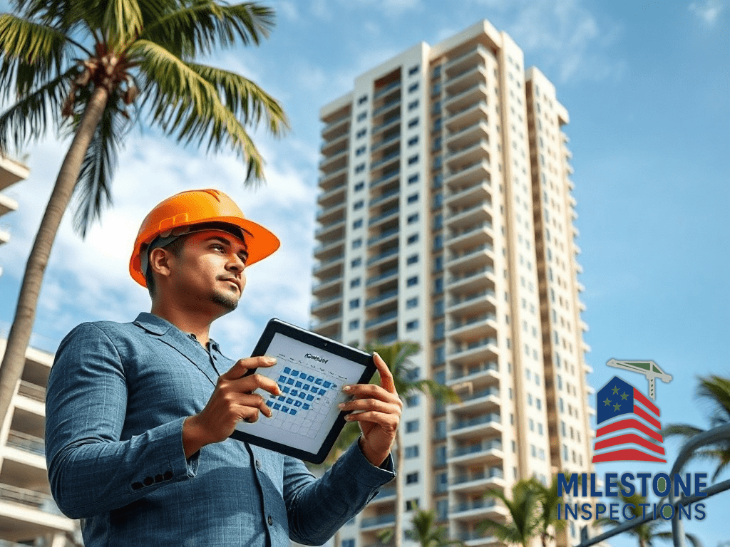 engineer planning a florida milestone inspection date